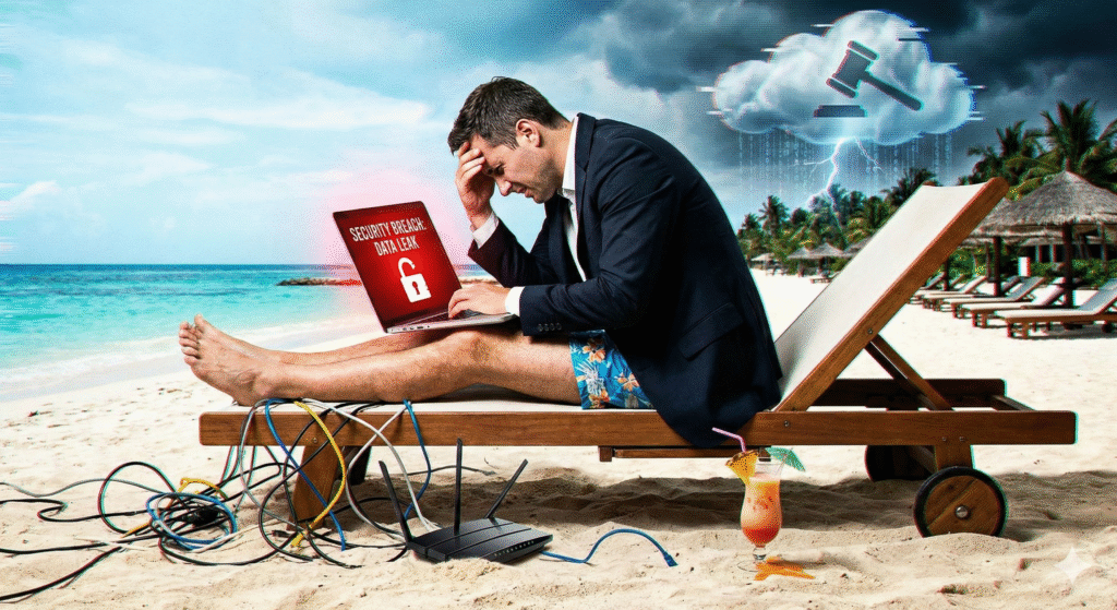La Trampa del "Solo es un Minuto": Por qué la Hiperconectividad en Vacaciones es un Pasivo Legal para tu Empresa